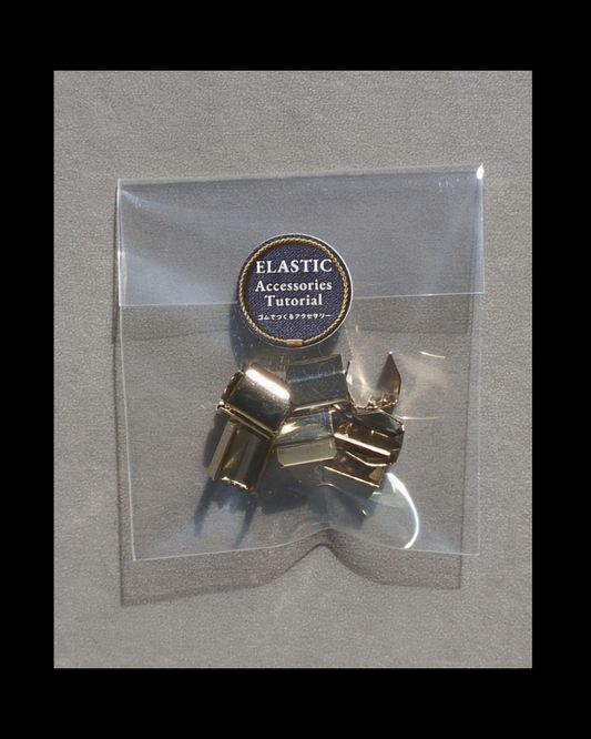 Size L, gold clasps, 8 pieces