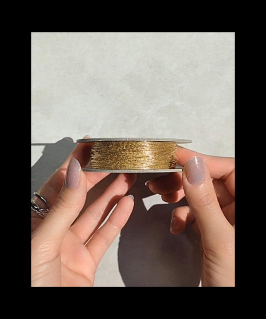 【ゴールド】0.7ｍｍゴム 35m