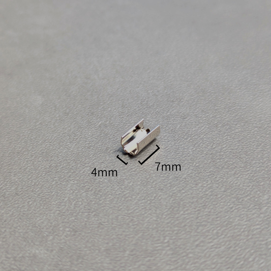 Size S, silver clasps, pack of 20